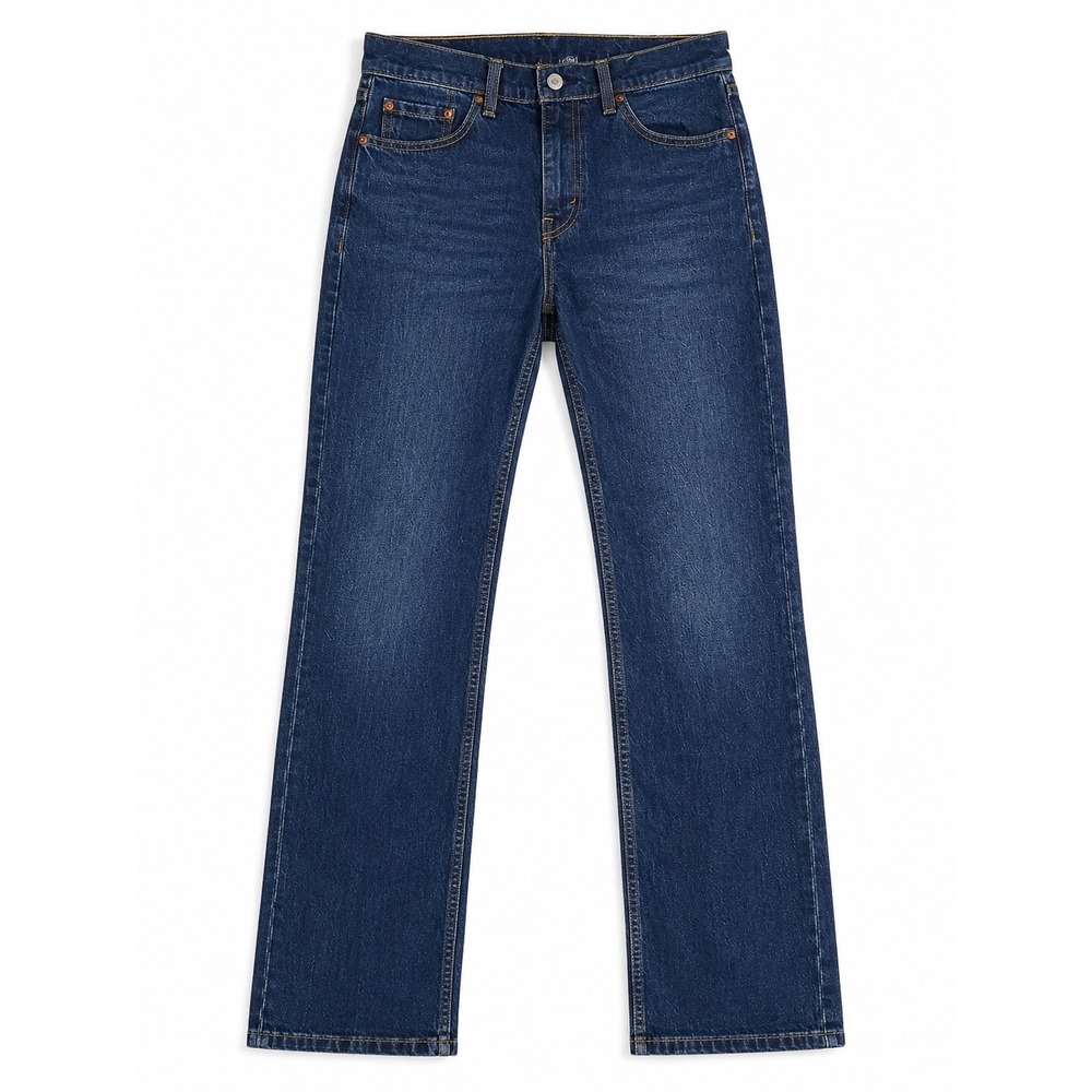 Levis 505 Regular Fit Jeans Mens 30x32 Dark Wash Blue Straight Leg Stretch